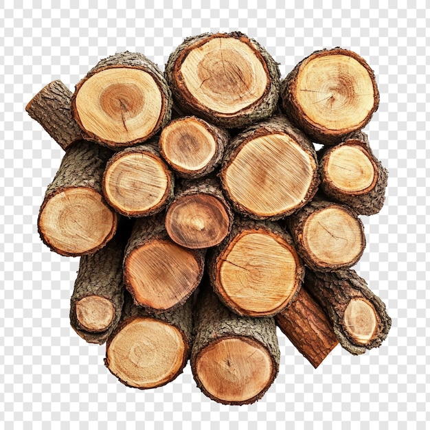Una pila de troncos cortados Una colección de madera rústica