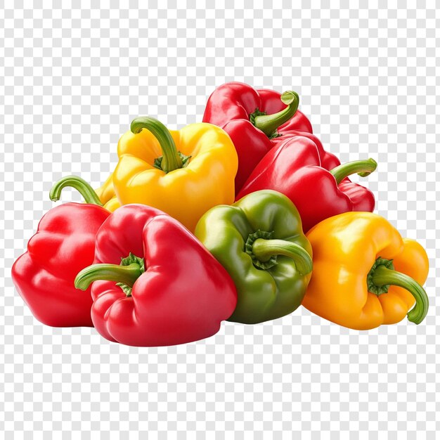 Una pila vibrante de pimientos de colores