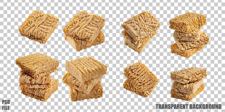 PSD gratuito pile di wafer croccanti su uno sfondo trasparente