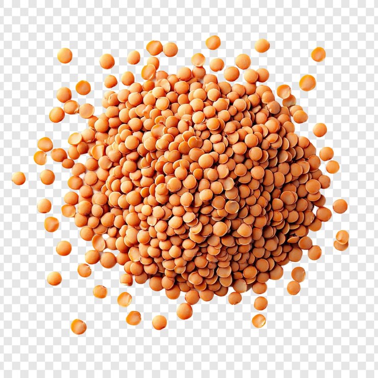 PSD Gratis pile of red lentils a macro shot of delicious and nutritious red lentils