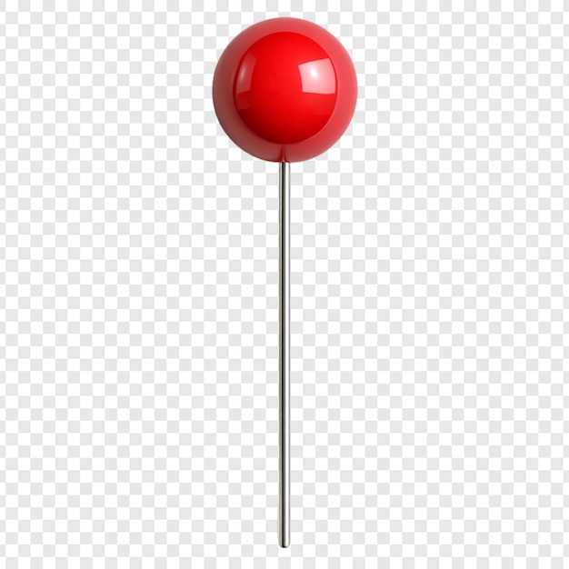Pin rojo del mapa Una representación 3D de un marcador de ubicación clásico