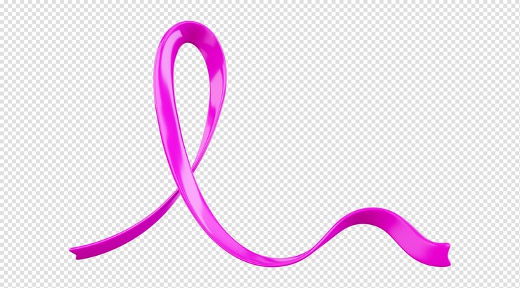 PSD Gratis pink awareness ribbon symbol of hope and support