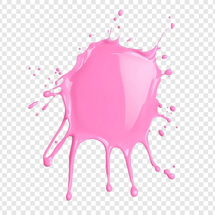 PSD Gratis pink liquid splash a vibrant burst of color