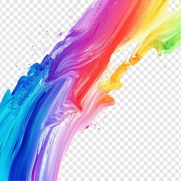 Pinturas vibrantes de arco iris Arte abstracto
