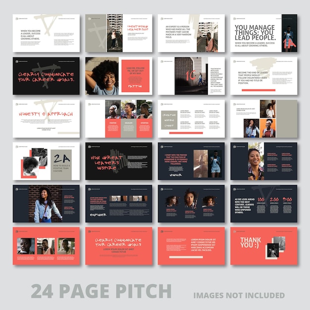 Gratis PSD pitch-deck met 24 pagina's