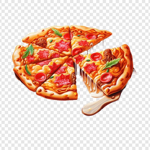 PSD gratuito pizza del condado de pictou aislada sobre un fondo transparente