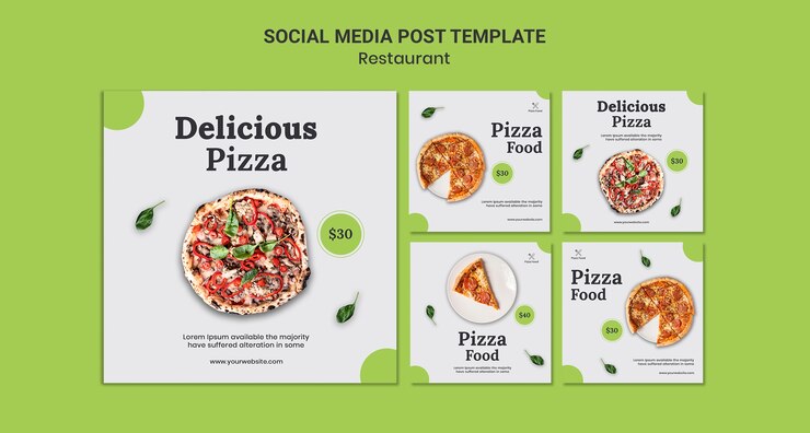 Gratis PSD pizza restaurant sociale media post sjabloon