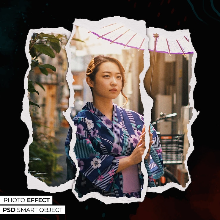 Gratis PSD plak fotolijst-effect
