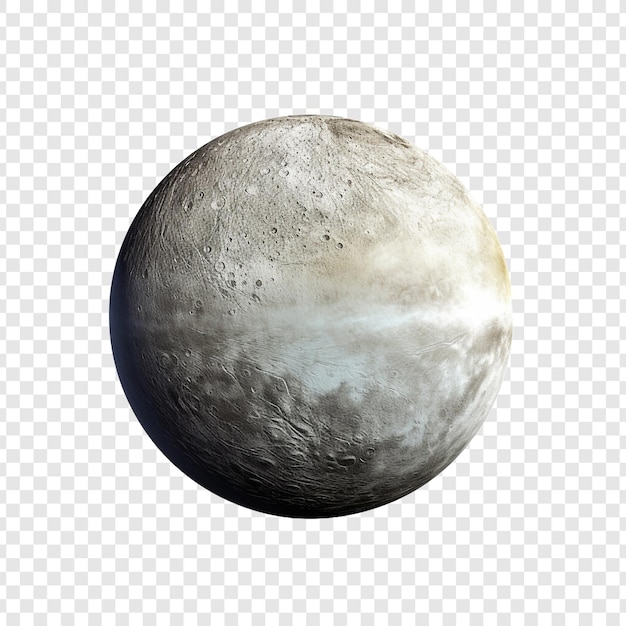 Planeta Mercurio o planeta extraño aislado sobre un fondo transparente