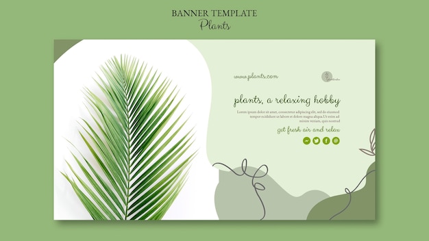 Planten banner sjabloonontwerp