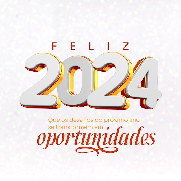 PSD gratuito plantilla de alimentación de las redes sociales feliz 2024