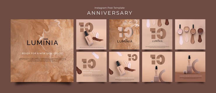 PSD gratuito plantilla de aniversario de diseño plano