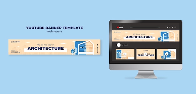 Plantilla de arquitectura de diseño plano