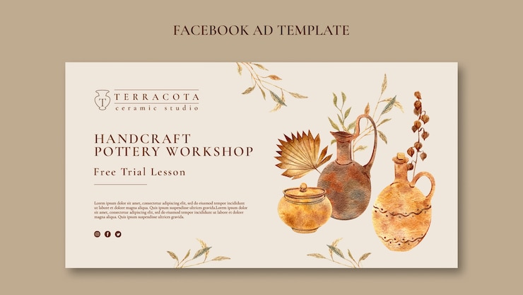 PSD gratuito plantilla de arte y artesanía de acuarela