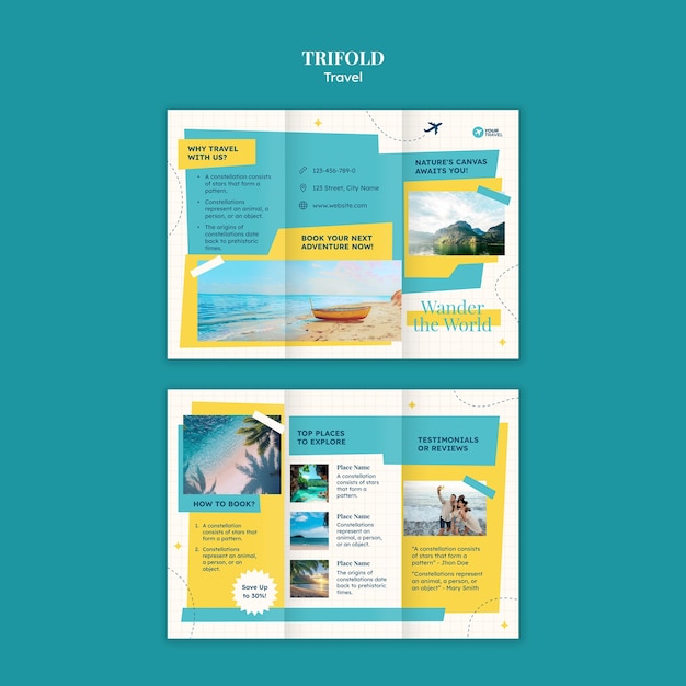 plantilla de aventura de viaje