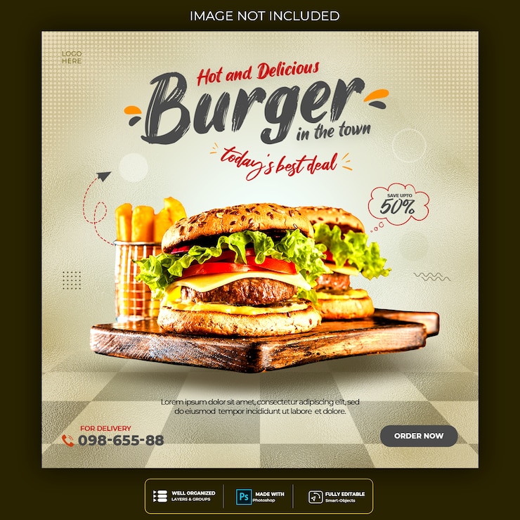 PSD gratuito plantilla de banner de alimentos