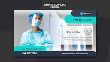 PSD gratuito plantilla de banner de asistencia sanitaria