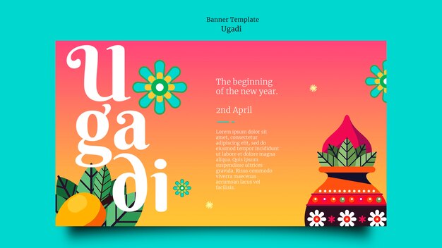 Plantilla de banner de celebración de feliz año nuevo