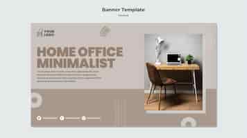 PSD gratuito plantilla de banner de concepto de muebles