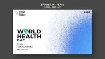 PSD gratuito plantilla de banner del día mundial de la salud