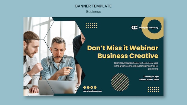 Plantilla de banner empresarial