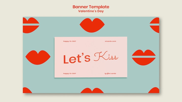 PSD gratuito plantilla de banner horizontal de día de san valentín