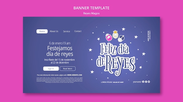 La plantilla de banner horizontal de los sabios