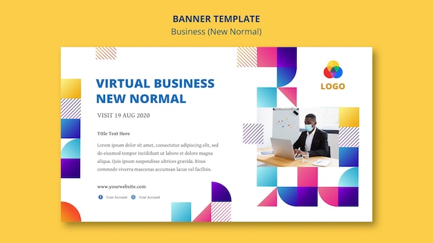 Plantilla de banner normal nuevo empresarial