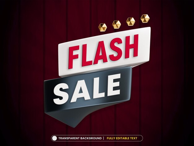 Plantilla de banner de promoción creativa de venta flash