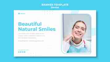 PSD gratuito plantilla de banner publicitario de dentista