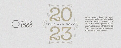 PSD gratuito plantilla banner de redes sociales feliz año nuevo 2023
