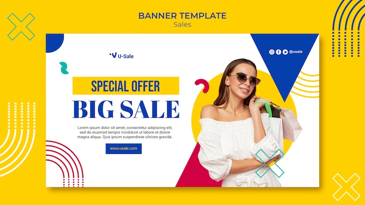 PSD gratuito plantilla de banner de super venta de moda