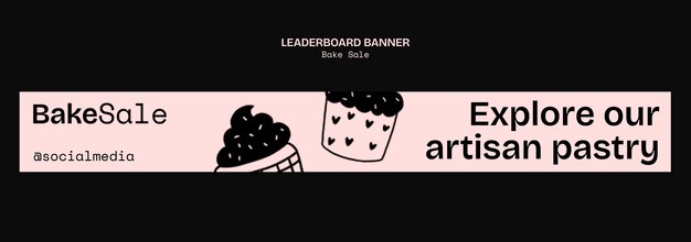 plantilla de banner de la tabla de clasificación de ventas de horneado