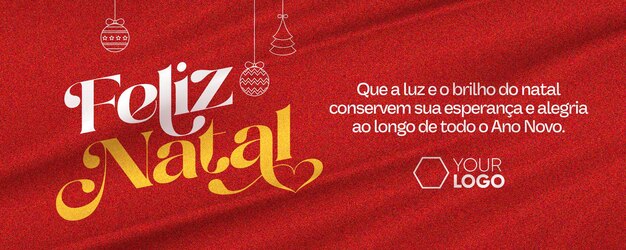 Plantilla banner tarjeta de navidad feliz navidad