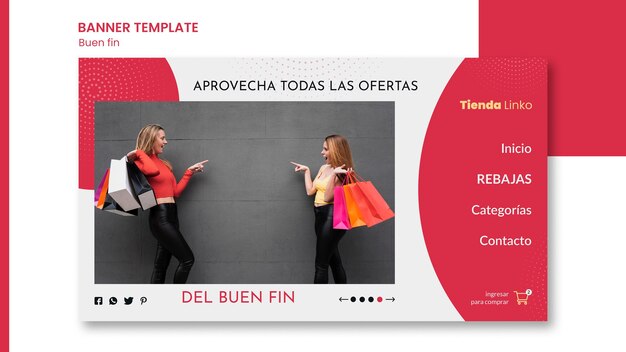 Plantilla de banner de venta de fin de semana
