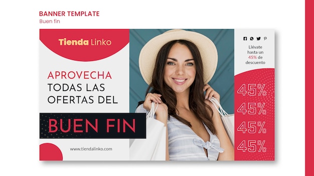 PSD gratuito plantilla de banner de venta de fin de semana