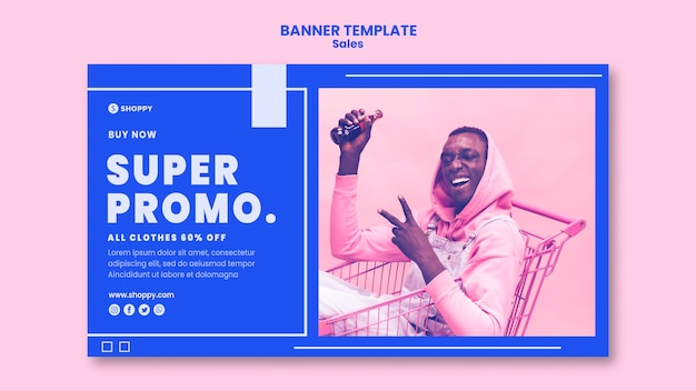 PSD gratuito plantilla de banner de venta outlet