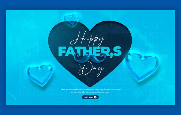 PSD gratuito plantilla de banner web feliz día del padre