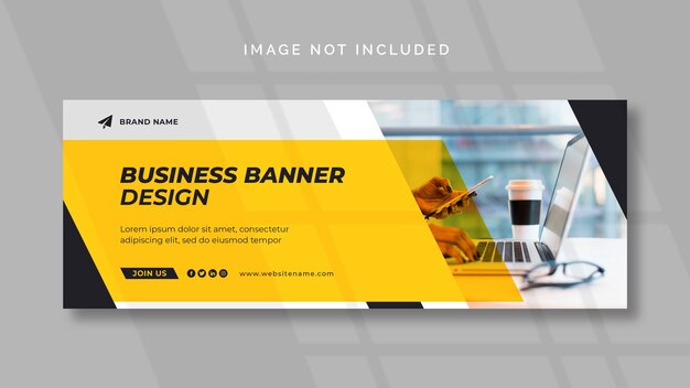 Plantilla de banner web o Facebook de marketing digital