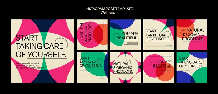 PSD gratuito plantilla de bienestar de diseño plano