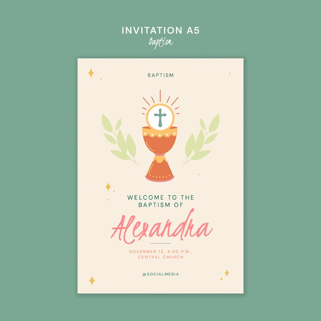 plantilla para la celebración del bautismo