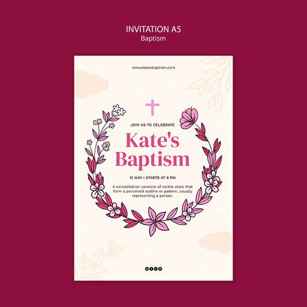 plantilla para la celebración del bautismo