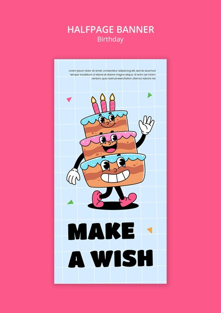 plantilla de celebración de cumpleaños