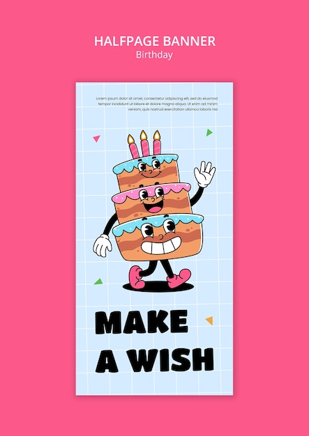 plantilla de celebración de cumpleaños