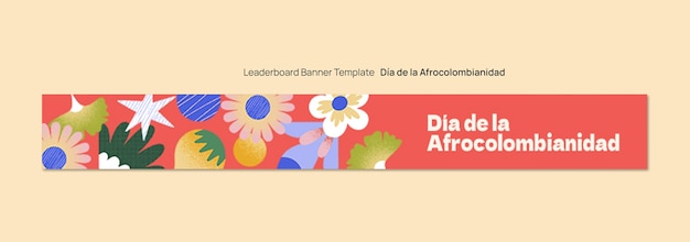 PSD gratuito plantilla de celebración del día de la afrocolombianidad