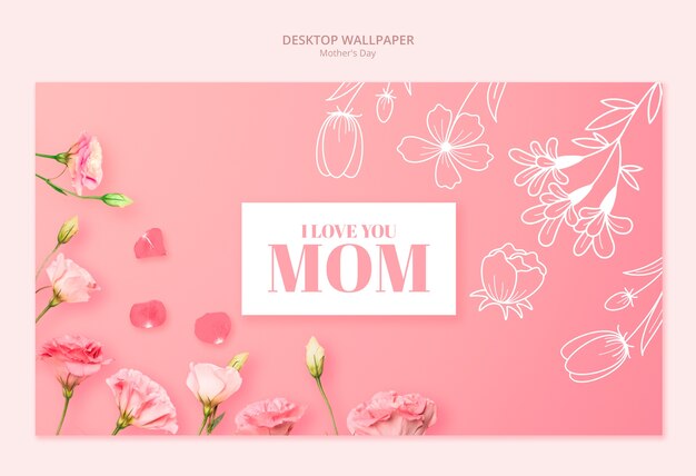 plantilla de celebración del día de la madre