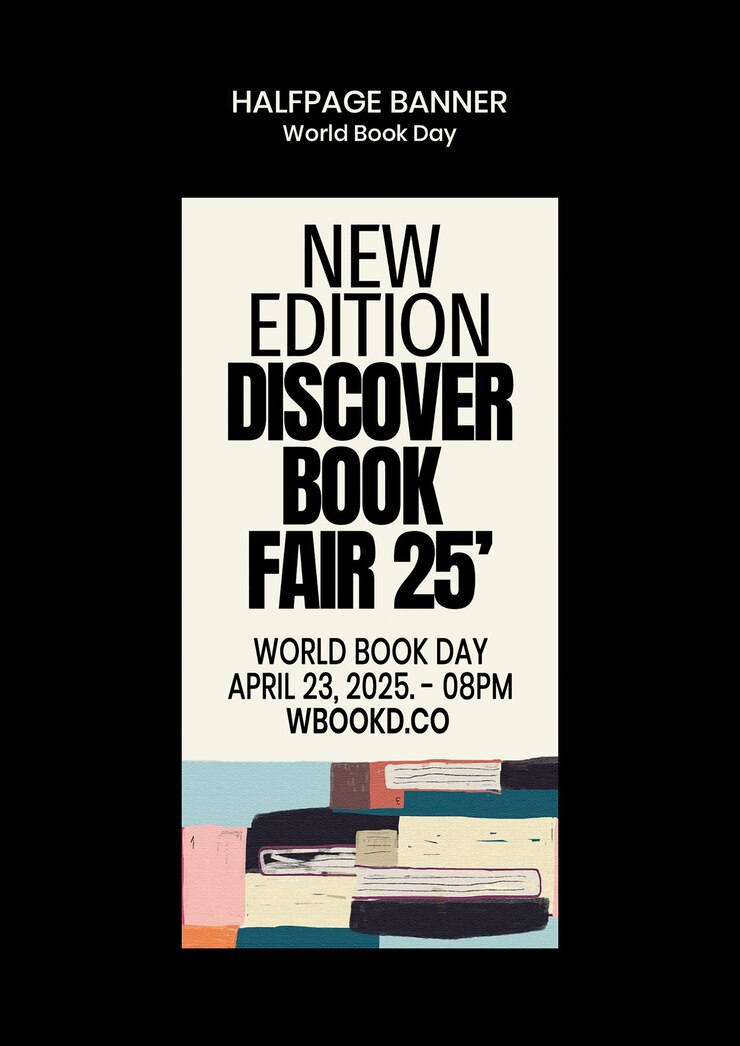 PSD gratuito plantilla de celebración del día mundial del libro