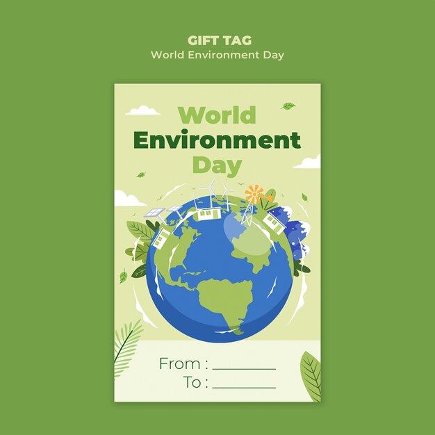 plantilla para la celebración del Día Mundial del Medio Ambiente