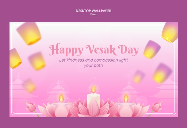 plantilla de celebración del día de Vesak