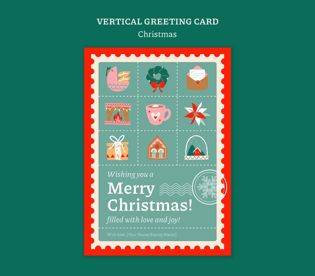 plantilla de celebración de Feliz Navidad